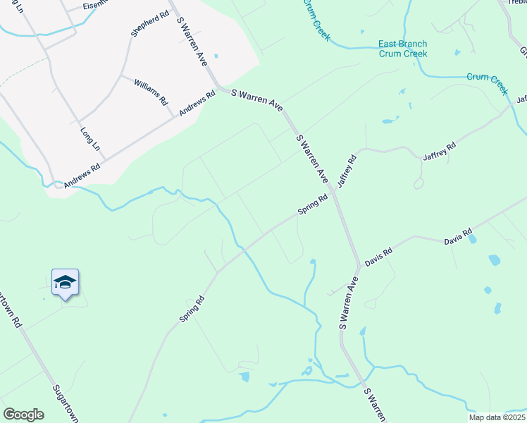map of restaurants, bars, coffee shops, grocery stores, and more near 4 Hilldale Road in Malvern