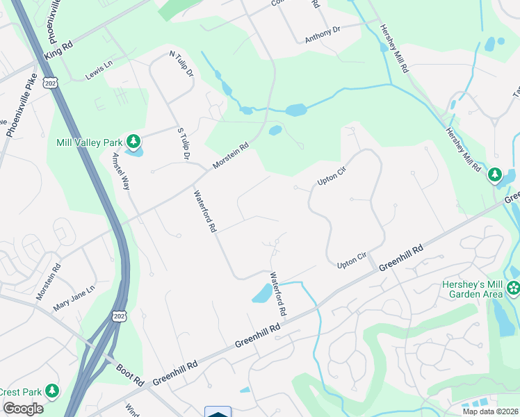 map of restaurants, bars, coffee shops, grocery stores, and more near 1406 Allan Lane in West Chester