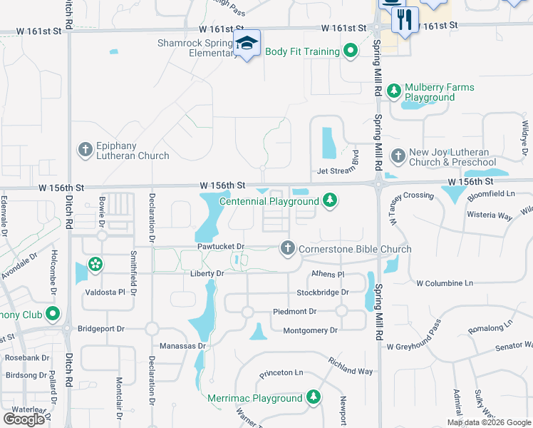 map of restaurants, bars, coffee shops, grocery stores, and more near 772 Charlotte Place in Westfield