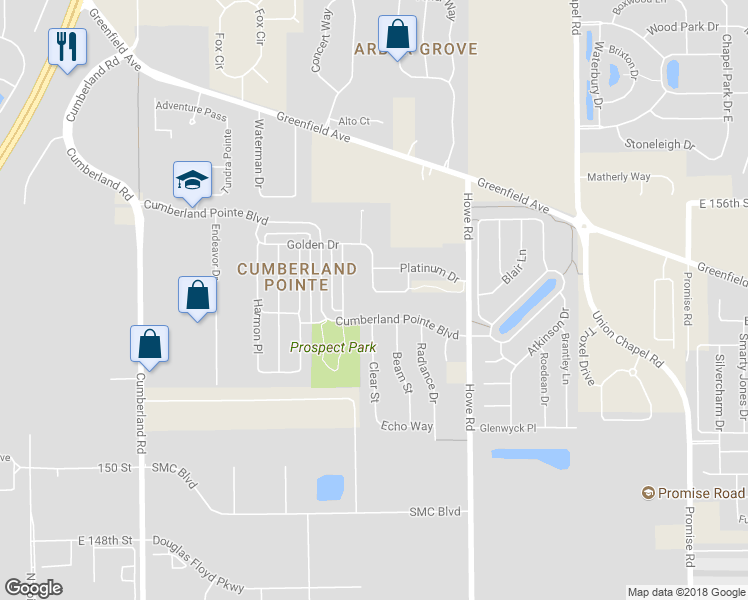 map of restaurants, bars, coffee shops, grocery stores, and more near 10349 Bronze Drive in Noblesville
