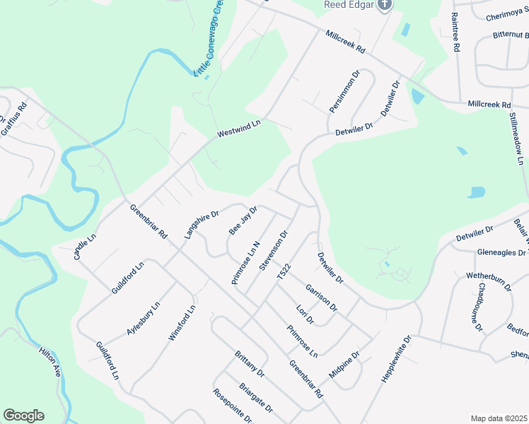 map of restaurants, bars, coffee shops, grocery stores, and more near 1326 Bee Jay Drive in York