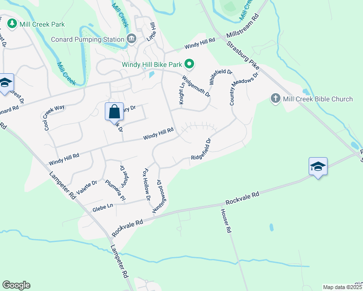 map of restaurants, bars, coffee shops, grocery stores, and more near 6 doveland Ct in Lancaster
