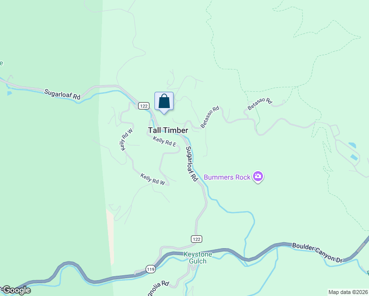 map of restaurants, bars, coffee shops, grocery stores, and more near 237 Kelly Road East in Boulder