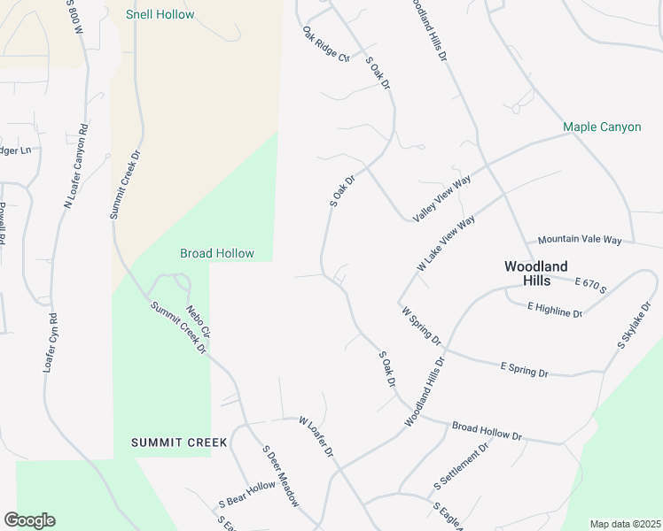 map of restaurants, bars, coffee shops, grocery stores, and more near 670 South Oak Drive in Woodland Hills