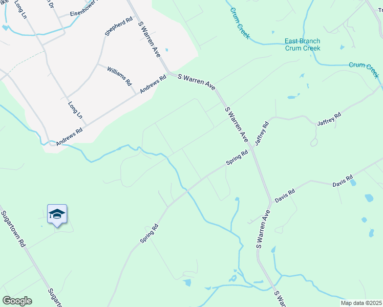 map of restaurants, bars, coffee shops, grocery stores, and more near 6 Hilldale Road in Malvern