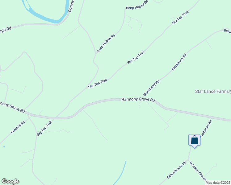 map of restaurants, bars, coffee shops, grocery stores, and more near 5971 Harmony Grove Road in Dover