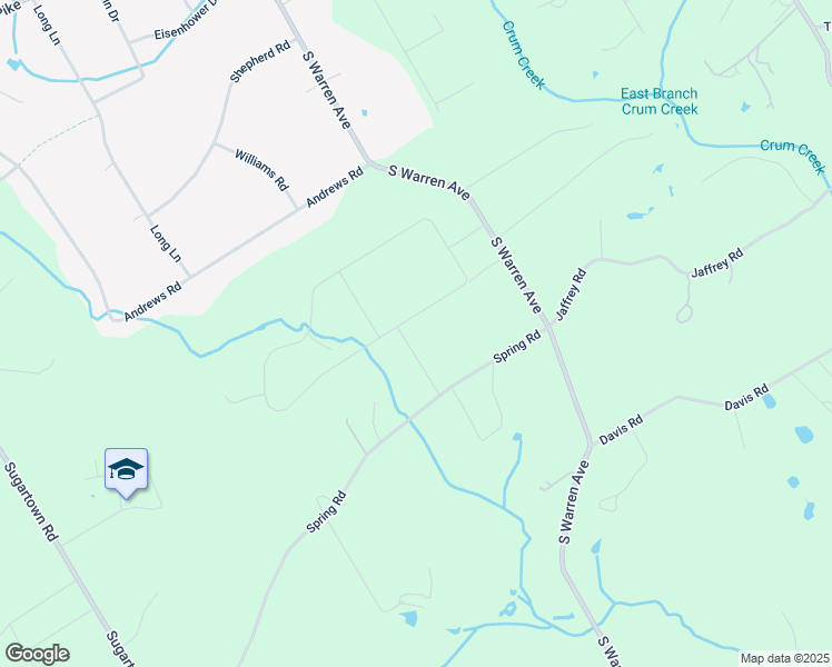 map of restaurants, bars, coffee shops, grocery stores, and more near 6 Hilldale Road in Malvern