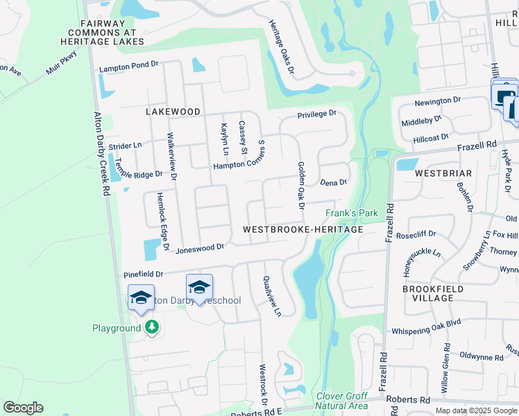map of restaurants, bars, coffee shops, grocery stores, and more near 3001 Shady Knoll Lane in Hilliard