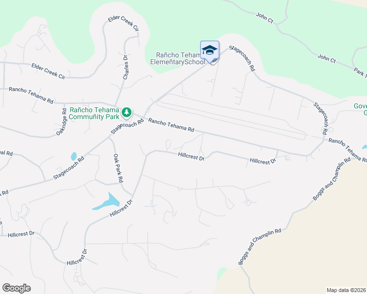 map of restaurants, bars, coffee shops, grocery stores, and more near 17275 Hillcrest Drive in Corning