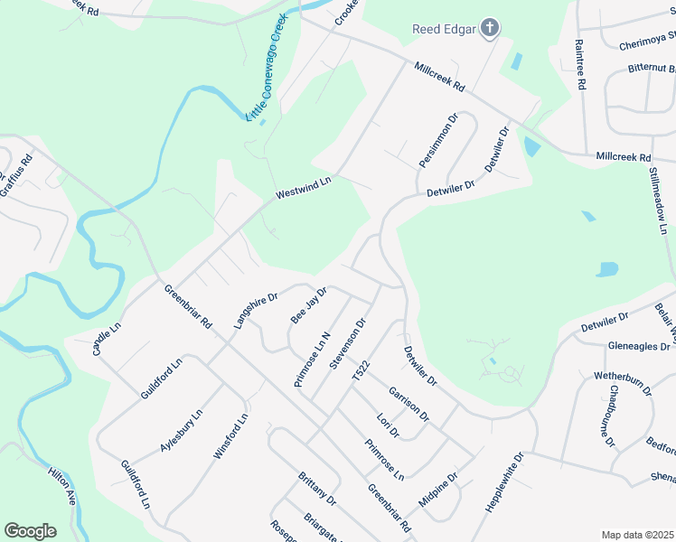 map of restaurants, bars, coffee shops, grocery stores, and more near 1398 Cherry Hills Road in York