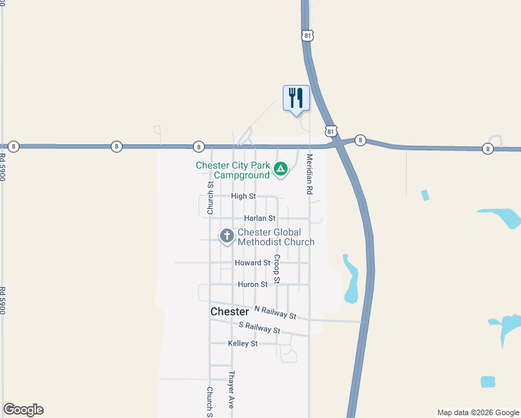 map of restaurants, bars, coffee shops, grocery stores, and more near 922 Thompson Street in Chester