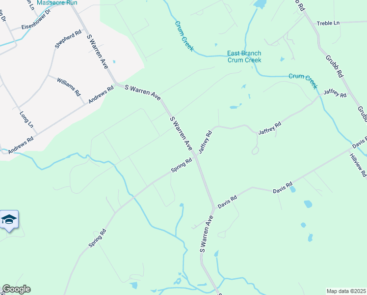 map of restaurants, bars, coffee shops, grocery stores, and more near 652 South Warren Avenue in Malvern