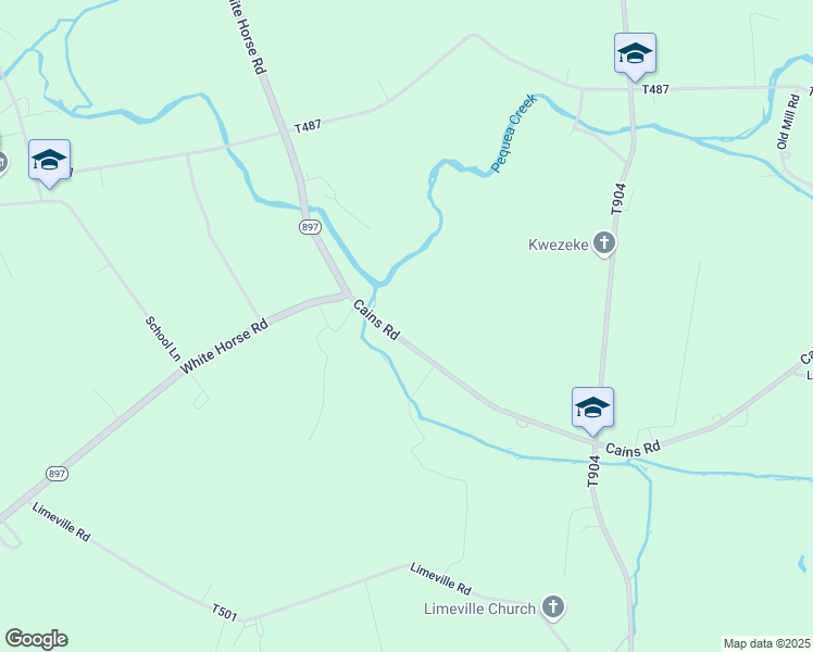 map of restaurants, bars, coffee shops, grocery stores, and more near 556 Cains Road in Gap