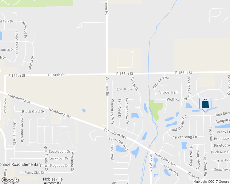 map of restaurants, bars, coffee shops, grocery stores, and more near 15450 Wandering Way in Noblesville