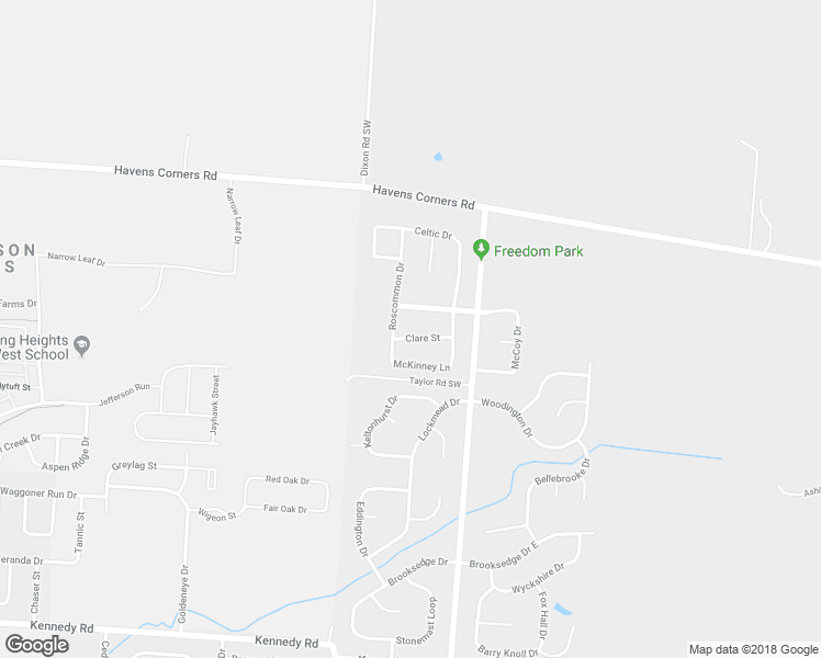 map of restaurants, bars, coffee shops, grocery stores, and more near 1164 Clare St in Pataskala