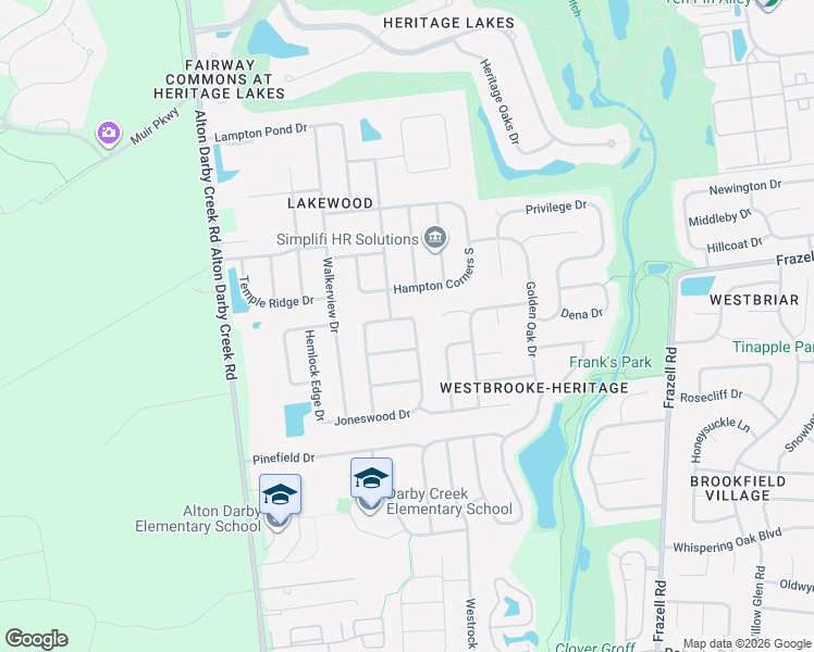 map of restaurants, bars, coffee shops, grocery stores, and more near 3085 Landen Farm Road East in Hilliard