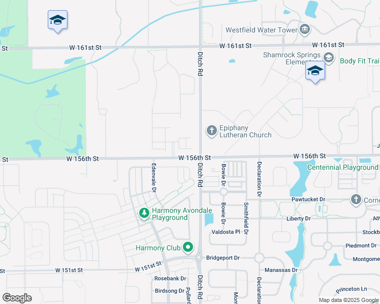 map of restaurants, bars, coffee shops, grocery stores, and more near 1409 Andante Way in Carmel