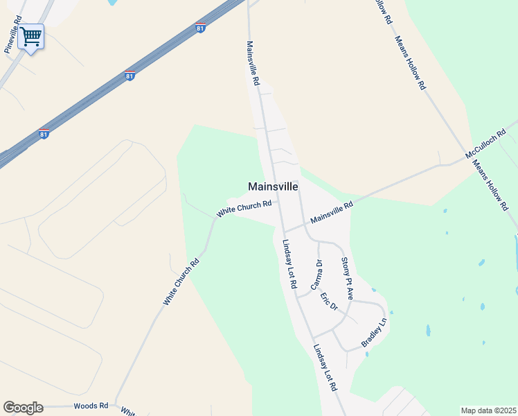 map of restaurants, bars, coffee shops, grocery stores, and more near 8056 White Church Road in Shippensburg