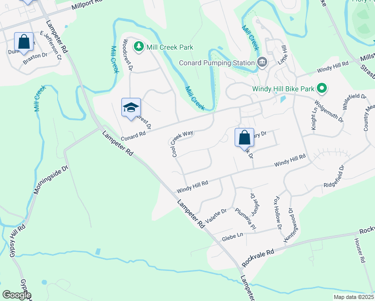map of restaurants, bars, coffee shops, grocery stores, and more near 281 Steepbank Road in Lancaster