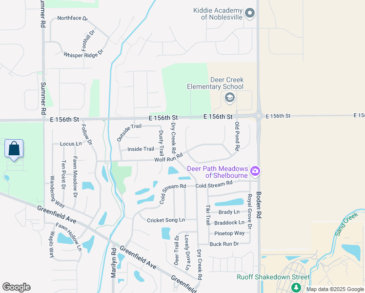 map of restaurants, bars, coffee shops, grocery stores, and more near 15455 Sandlands Circle in Noblesville