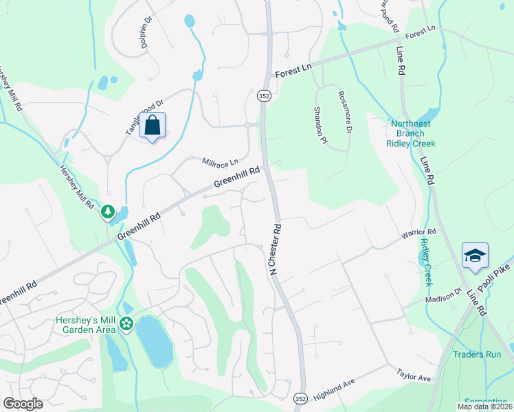 map of restaurants, bars, coffee shops, grocery stores, and more near 768 Inverness Drive in West Chester