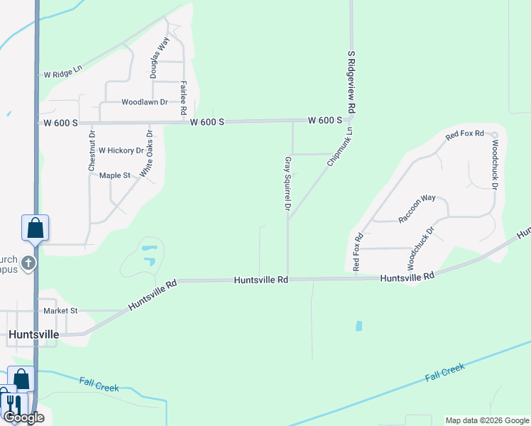 map of restaurants, bars, coffee shops, grocery stores, and more near 2274 Huntsville Road in Pendleton