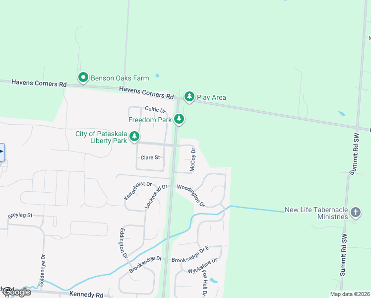 map of restaurants, bars, coffee shops, grocery stores, and more near 1008 Taylor Glen Boulevard in Pataskala