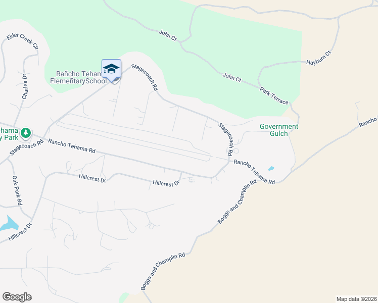 map of restaurants, bars, coffee shops, grocery stores, and more near Airfield Landing Strip in Red Bluff