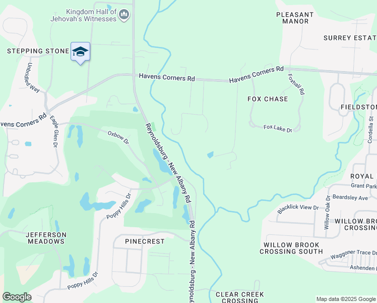 map of restaurants, bars, coffee shops, grocery stores, and more near in Franklin County