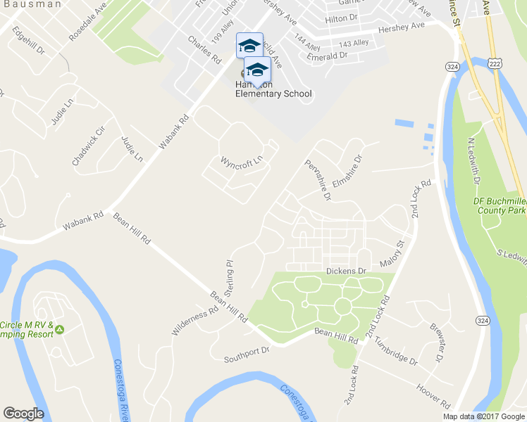 map of restaurants, bars, coffee shops, grocery stores, and more near 786 Sterling Place in Lancaster
