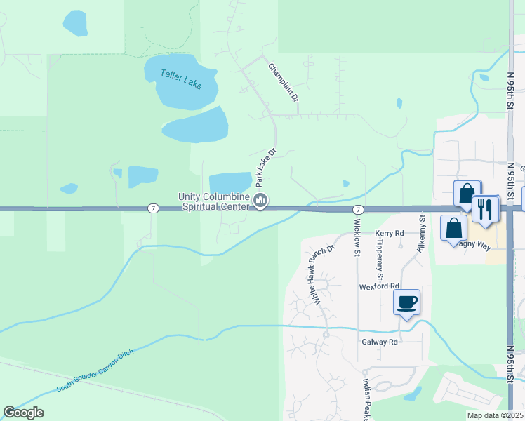 map of restaurants, bars, coffee shops, grocery stores, and more near 8898 Arapahoe Road in Boulder