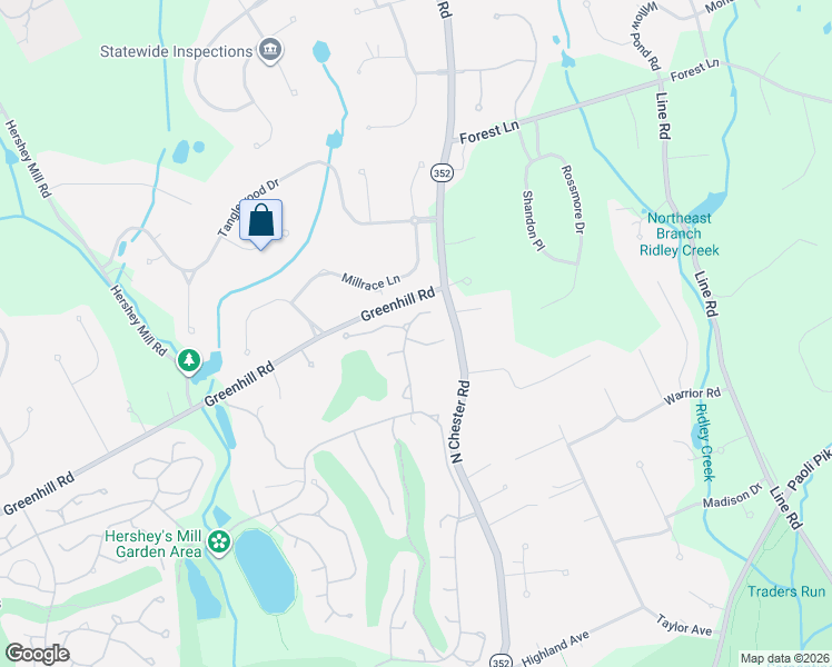 map of restaurants, bars, coffee shops, grocery stores, and more near 768 Inverness Drive in West Chester