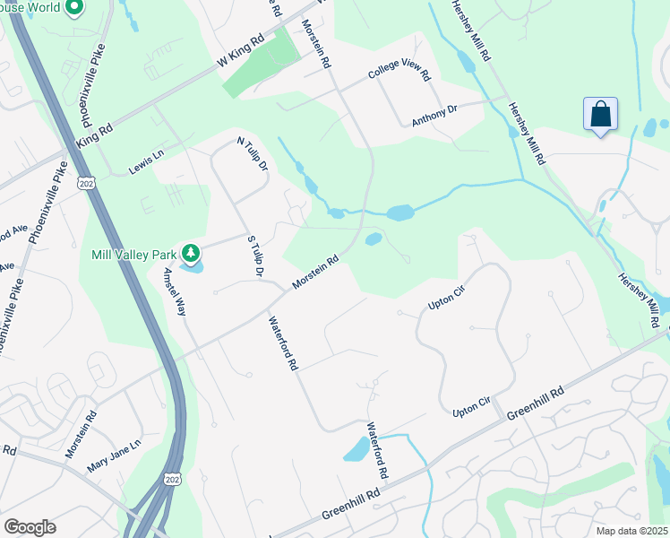 map of restaurants, bars, coffee shops, grocery stores, and more near 1414 Morstein Road in West Chester