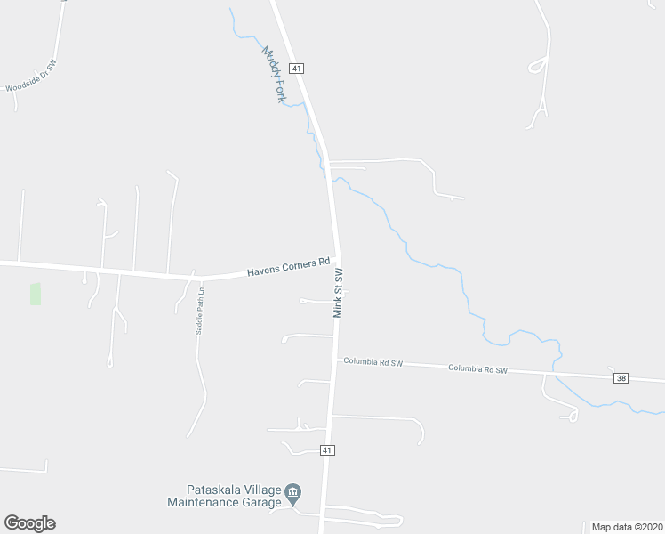 map of restaurants, bars, coffee shops, grocery stores, and more near 5222 Mink Street Southwest in Pataskala