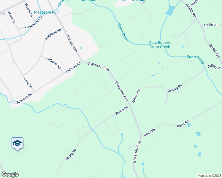 map of restaurants, bars, coffee shops, grocery stores, and more near 64 Laurel Circle in Malvern
