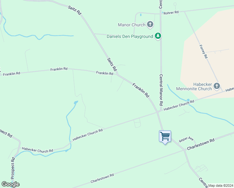 map of restaurants, bars, coffee shops, grocery stores, and more near 2406 Franklin Road in Columbia