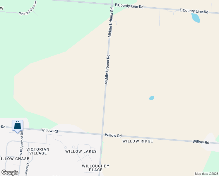 map of restaurants, bars, coffee shops, grocery stores, and more near 6388 Middle Urbana Road in Springfield