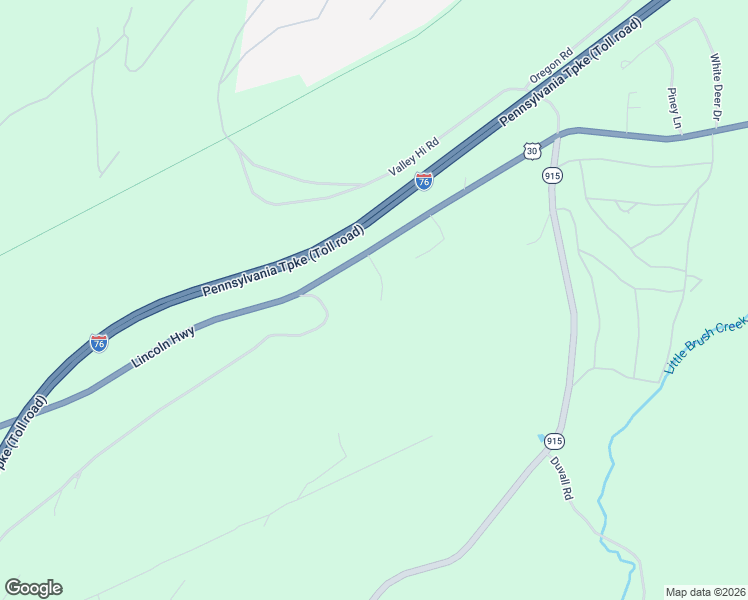 map of restaurants, bars, coffee shops, grocery stores, and more near 190 Thunder Rock Road in Breezewood