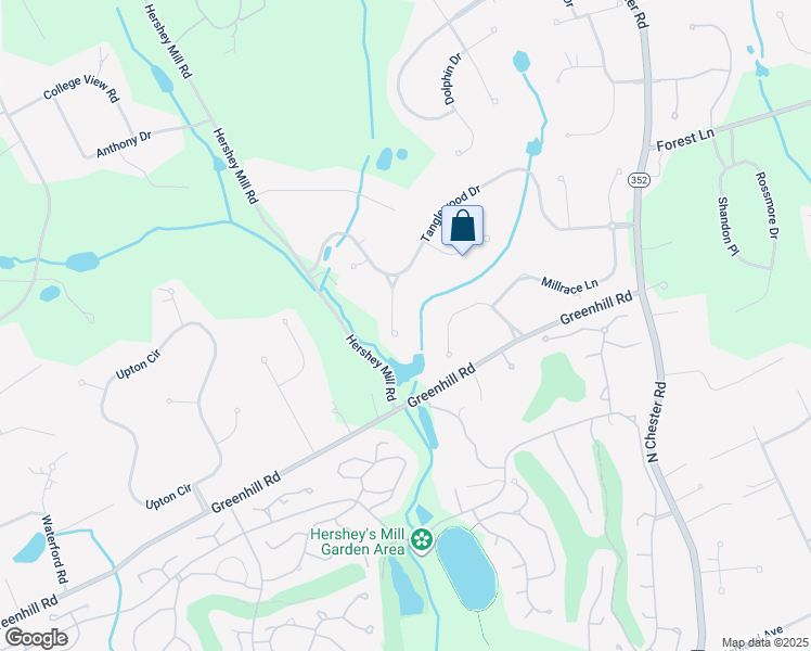 map of restaurants, bars, coffee shops, grocery stores, and more near 1203 Burning Bush Lane in West Chester