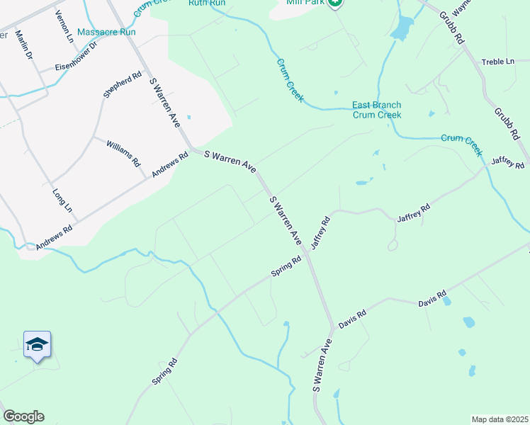 map of restaurants, bars, coffee shops, grocery stores, and more near 64 Laurel Circle in Malvern