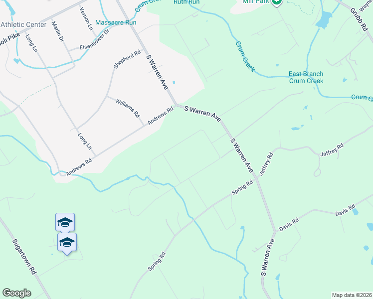 map of restaurants, bars, coffee shops, grocery stores, and more near 5 Laurel Circle in Malvern