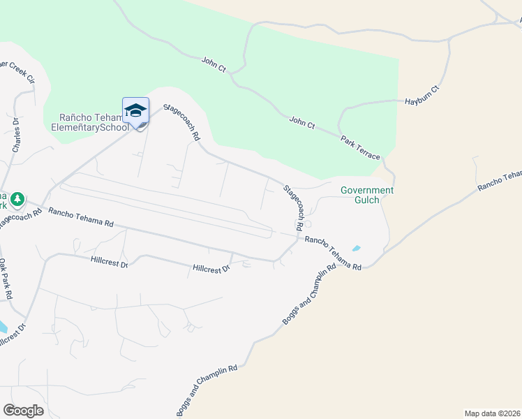 map of restaurants, bars, coffee shops, grocery stores, and more near 7515 Rodger Road in Red Bluff