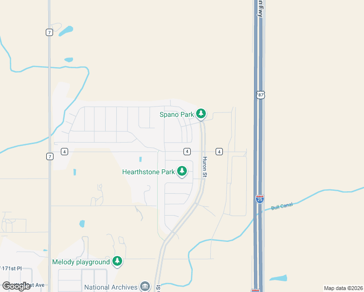 map of restaurants, bars, coffee shops, grocery stores, and more near 515 176th Avenue in Broomfield