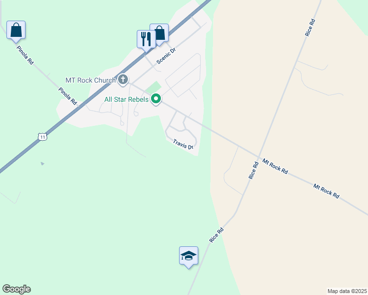 map of restaurants, bars, coffee shops, grocery stores, and more near 40 Tiffany Drive in Shippensburg