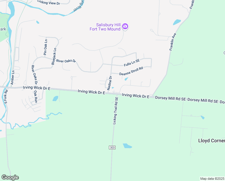 map of restaurants, bars, coffee shops, grocery stores, and more near 573 Irving Wick Drive East in Heath