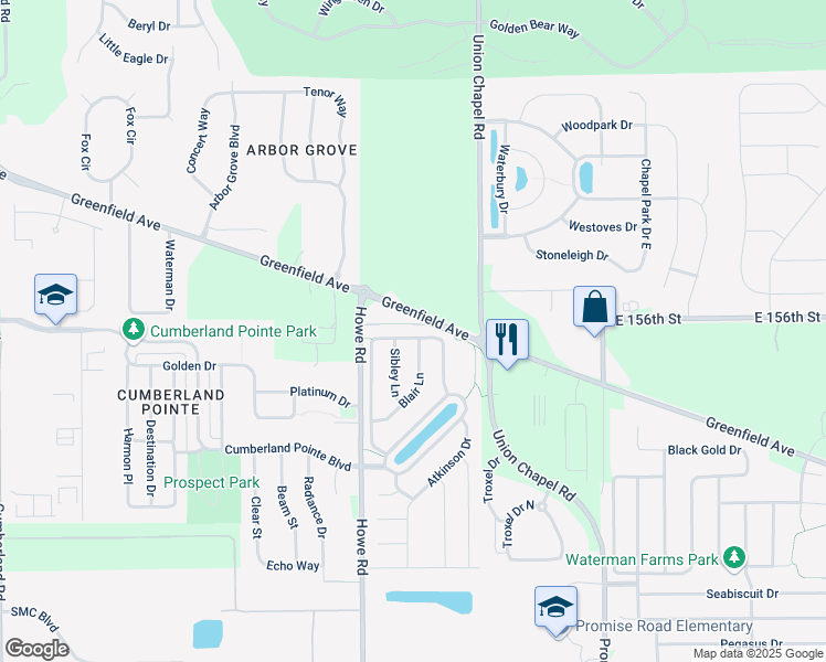 map of restaurants, bars, coffee shops, grocery stores, and more near 10712 Landsbrook Run West in Noblesville