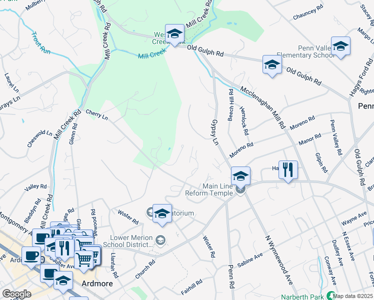 map of restaurants, bars, coffee shops, grocery stores, and more near 741 Cherry Circle in Wynnewood