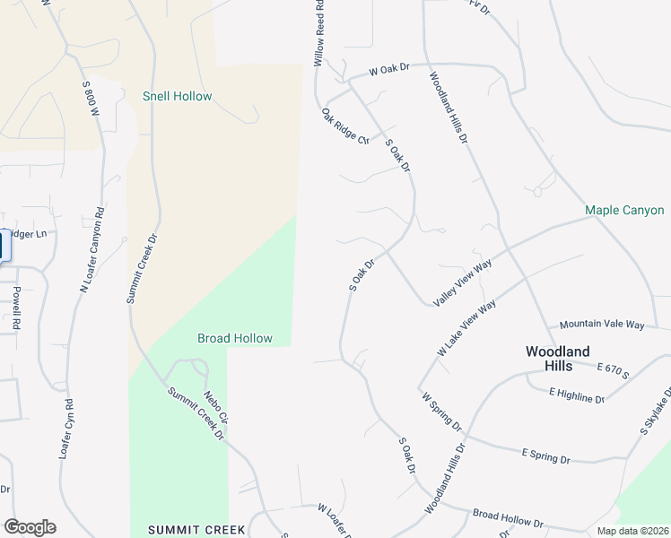 map of restaurants, bars, coffee shops, grocery stores, and more near 543 South Oak Drive in Woodland Hills
