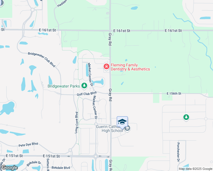 map of restaurants, bars, coffee shops, grocery stores, and more near 15633 Bethpage Trail in Carmel