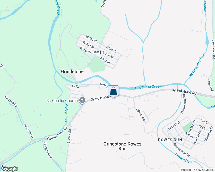 map of restaurants, bars, coffee shops, grocery stores, and more near 116 New Hill Road in Grindstone